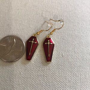 Coffin earrings
